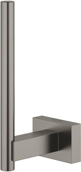 GROHE Essentials Cube reserve-closetrolhouder wand metaal hard graphite geborsteld 40623AL1