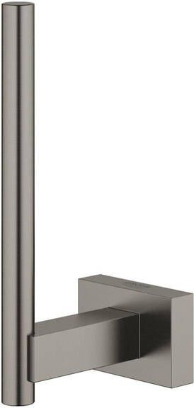 Grohe Tweedekans Essentials Cube reserverolhouder 4 2x6x12 1cm hard graphite geborsteld 03912