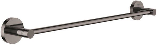 GROHE Essentials Handdoekhouder rond wand 1x stang 2-gats 450mm functioneel hard graphite
