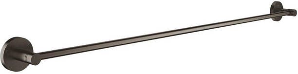 GROHE Essentials Handdoekhouder rond wand 1x stang 2 gats 800mm functioneel hard graphite geborsteld