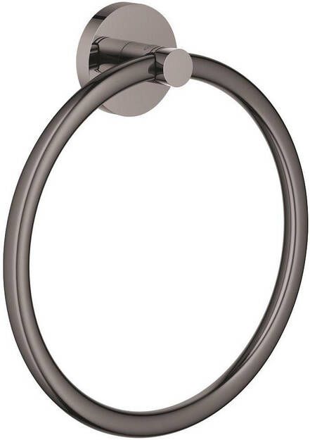 GROHE Essentials Handdoekring rond wand 1-gats 180mm diameter hard graphite