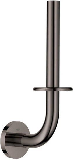 GROHE Essentials Reserve toiletrolhouder rond wand 1x stang 1 gats metaal hard graphite
