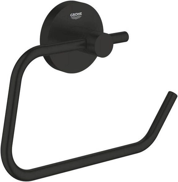 Grohe Essentials Toiletrolhouder zonder klep matte black 1024722430