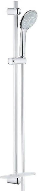 Grohe Euphoria 110 Duo Glijstangset 90cm ronde handdouche 2 straalsoorten gladde doucheslang met zeepschaal chroom 27225001