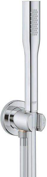 Grohe Euphoria badset met handdouche Cosmopolitan stick met doucheslang 150cm en geïntegreerde wandaansluitbocht chroom 26404000