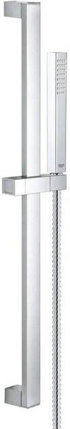 Grohe Euphoria Cube Glijstangset 60cm staafhanddouche 1 straalsoort metalen doucheslang chroom 27891000 - Foto 1
