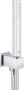 Grohe Euphoria Cube Stick Handdoucheset 1 straalsoort staaf met houder met wandaansluitbocht gladde slang 125cm chroom 26405000 - Thumbnail 2