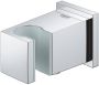 GROHE Euphoria Cube wandaansluitbocht met wanddouche houder buitendraad beveiligd tegen terugstroming chroom - Thumbnail 1