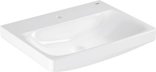 Grohe Euro Ceramic Wastafel 60x47cm met kraangat zonder overloop alpine wit 102418sh00