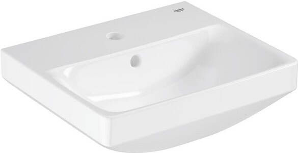 Grohe Euro Ceramic Wastafel vrijhangend 45x39cm met kraangat met overloop exclusief wandbevestiging alpine wit 102435sh00