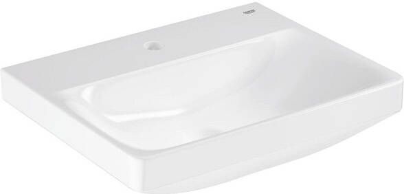 Grohe Euro Ceramic Wastafel vrijhangend 55x44cm met kraangat zonder overloop exclusief wandbevesting alpine wit 102433sh00