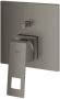 Grohe Eurocube afbouwdeel v. inbouw badkraan m. omstel brushed hard graphite 24062AL0 - Thumbnail 1