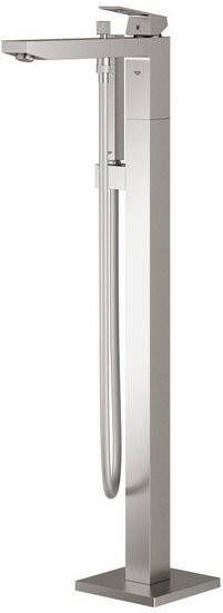 Grohe Eurocube Freestander badkraan m. omstel m. douchehouder m. handdouche en doucheslang 125cm supersteel 23672DC1 - Foto 2