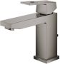 GROHE Eurocube Wastafelmengkraan M size trekwaste eengreeps 1 gats 109mm hoogte 133mm uitloop vast hard graphite geborsteld - Thumbnail 1