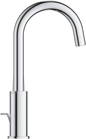 Grohe Euroeco Wastafelmengkraan l-size met trekwaste chroom 24272001