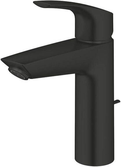 Grohe Eurosmart Wastafelmengkraan M-size met trekwaste matte black 23393243e