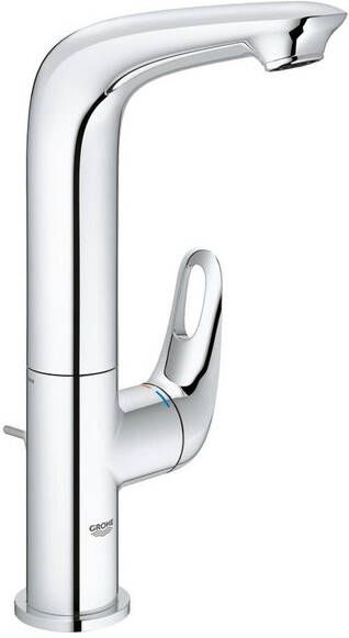GROHE Eurostyle New Wastafelmengkraan L-size trekwaste eengreeps 1-gats 270mm hoogte 127mm uitloop hoog draaibaar chroom