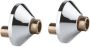 Grohe Tweedekans s-koppelingen met roset 3 8 inchx1 2 inch set a 2 stuks 03120 - Thumbnail 1