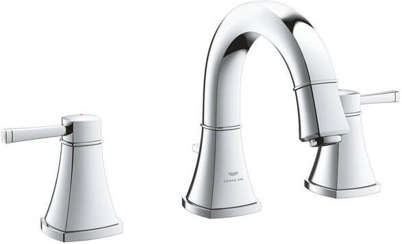 Grohe Grandera 3-gats wastafelmengkraan m waste chroom 20624000