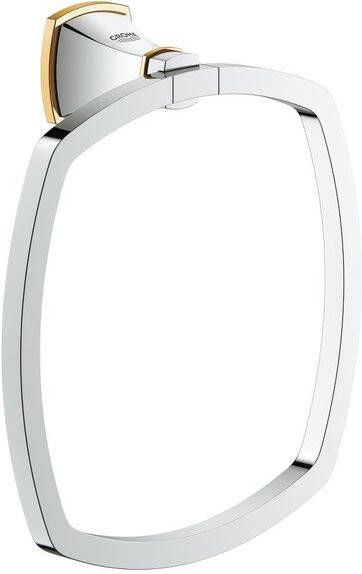 Grohe Grandera handdoekring chroom goud 40630IG0