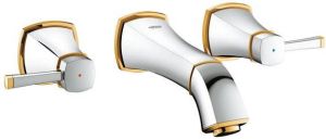 Grohe Grandera inbouwmengkraan afbouwdeel chroom. glans voorsprong uitloop 177mm toepassing 3 gats wastafelmengkraan
