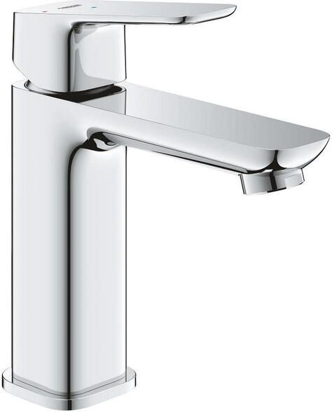 Grohe Cubeo 1-gats wastafelkraan m-size gladde body met afvoerplug chroom 1017570000