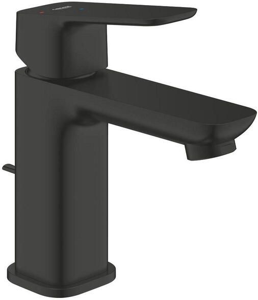 Grohe Cubeo Wastafelmengkraan S-size uitloop 10.6cm opbouw zwart mat 1017302430