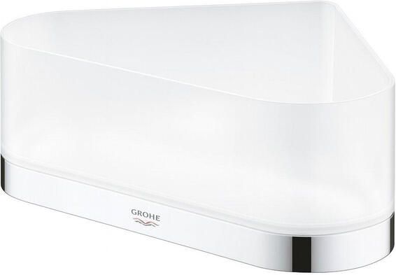 GROHE Selection Korf met houder zeepschaal hoekmontage glas metaal chroom 41038000
