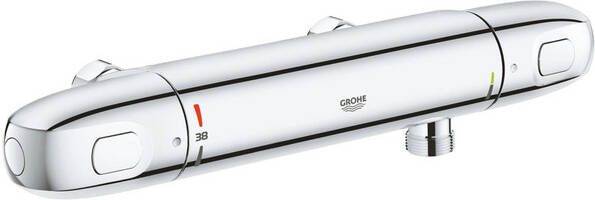 GROHE PROFESSIONAL Grohe Grohtherm 1000 douchethermostaat hoh 120 mm zonder S-koppelingen CoolTouch chroom 34815003
