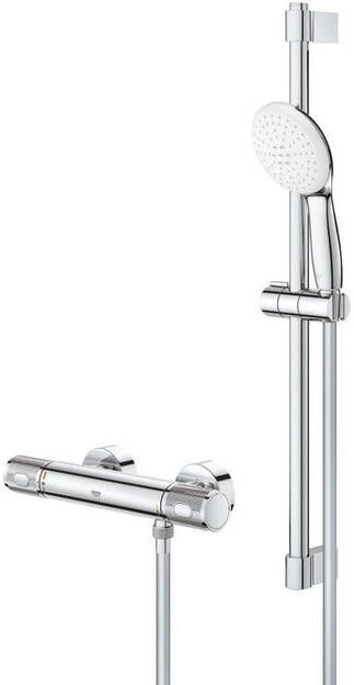 Grohe Grohtherm 1000 Performance Comfortset HOH=15cm met koppeling 60cm chroom 34834001