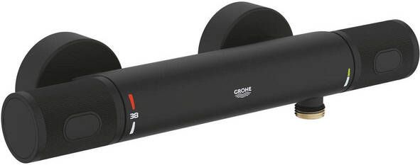 Grohe Grohtherm 1000 Performance Douchemengkraan 2 gats thermostatisch phantom black 34827kf0