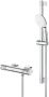 Grohe Grohtherm 1000 Performance Doucheset thermostatische douchekraan met rozetten met glijstangset 60cm ronde handdouche 2 straalsoorten gladde doucheslang chroom 34834001 - Thumbnail 1