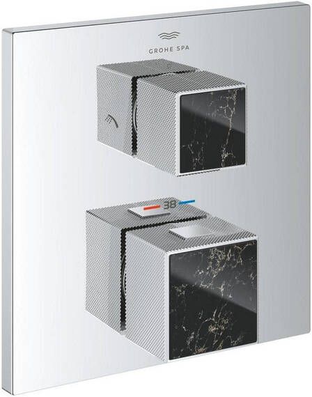 Grohe Grohtherm cube afdekset thermostaat m omstel vanilla noir 24430000