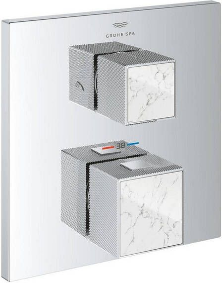 Grohe Grohtherm cube afdekset thermostaat m omstel white attica 24429000