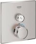 Grohe Grohtherm SmartControl Inbouwthermostaat 2 knoppen vierkant supersteel 29123DC0 - Thumbnail 1