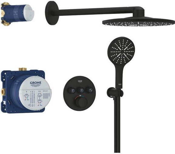 Grohe Grohtherm smartcontrol Perfect showerset compleet phantom black 34863KF0