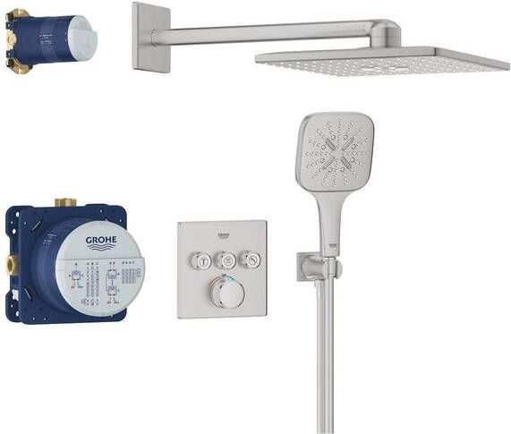 Grohe Grohtherm smartcontrol Perfect showerset compleet supersteel 34864DC0