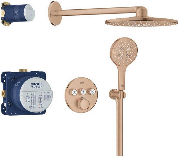 Grohe Grohtherm smartcontrol Perfect showerset warm sunset geborsteld 34863DL0