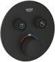 Grohe Grohtherm SmartControlafbouwdeel v. inbouw mengkraan thermostatisch m. omstelphantom black 29507KF0 - Thumbnail 1