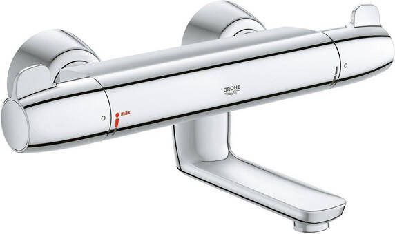 GROHE Grohtherm Special douchekraan thermostatisch multifunctie met koppelingen 15 cm hoog chroom