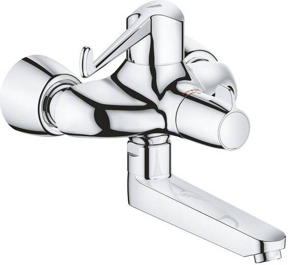 Grohe Grohtherm wastafelmengkraan(opbouw)chroom. glans voorsprong uitloop 255mm volumestroomklasse Z(4.2 6.9 l min. )