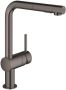 Grohe Minta Keukenkraan hoog uittrekbare l uitloop 2 straalsoorten hard graphite glans 30274A00 - Thumbnail 1