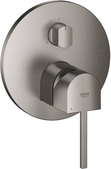 Grohe Plus Inbouwthermostaat 2 knoppen douche bad omstelling brushed hard graphite 24093AL3