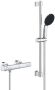 Grohe Precision Get QuickFix Doucheset thermostatische douchekraan met glijstangset 60cm ronde handdouche 1 straalsoort gladde doucheslang chroom 34856000 - Thumbnail 2