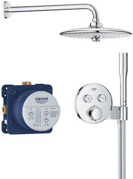 Grohe QuickFix Precision SmartControl inbouw douchesysteem met Vitalio Joy 260 hoofddouche chroom 34878000