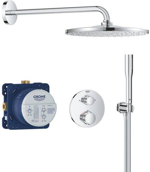 Grohe QuickFix Precision Thermostat Perfect inbouw douchesysteem met Vitalio Rain Mono 310 hoofddouche chroom 34880000