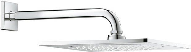 Grohe Rainshower F-series 10 Hoofddouche 25.4x25.4cm 1 straalsoort wandarm 28.6cm chroom 26070000