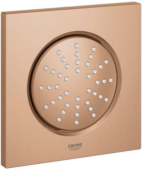 Grohe Rainshower F5 Zijdouche 1 straalsoort 12.7x12.7cm vierkant incl. inbouwkraanhuis brushed warm sunset 27251DL0