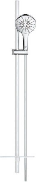 Grohe Rainshower SmartActive 130 Glijstangset 90 cm ronde handdouche 3 straalsoorten gladde handdouche met zeepschaal chroom 26548000