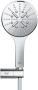 Grohe Rainshower SmartActive 130 Handdoucheset 3 straalsoorten rond met houder verstelbaar gladde slang 150cm chroom 26580000 - Thumbnail 2